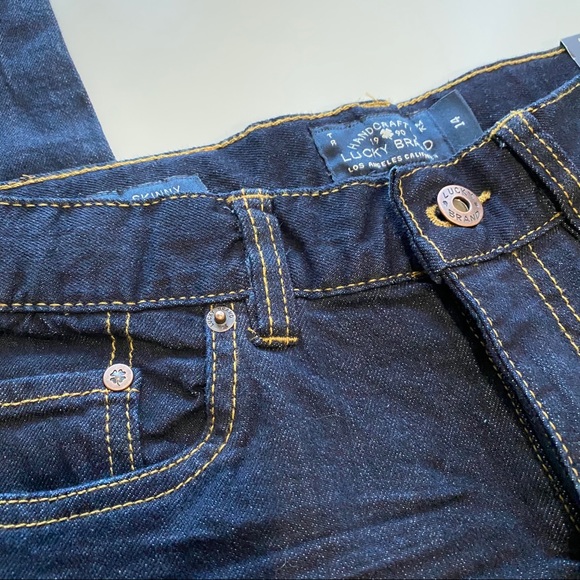 Girls Lucky Brand Dark Wash Skinny Jeans NWT - Picture 4 of 9